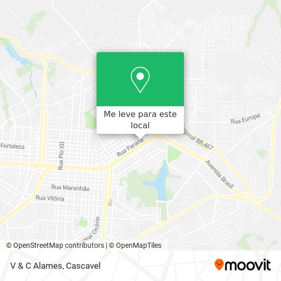 V & C Alames mapa