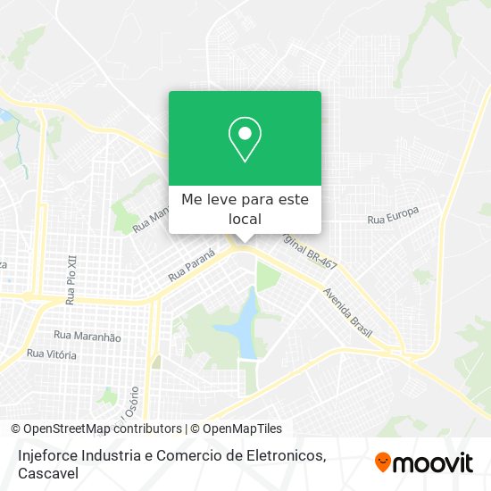 Injeforce Industria e Comercio de Eletronicos mapa