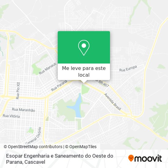 Esopar Engenharia e Saneamento do Oeste do Parana mapa