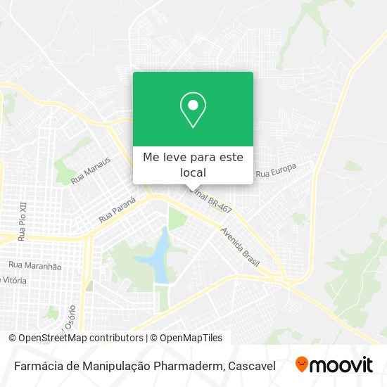 Farmácia de Manipulação Pharmaderm mapa