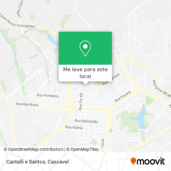 Cantelli e Santos mapa