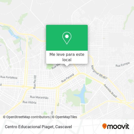 Centro Educacional Piaget mapa