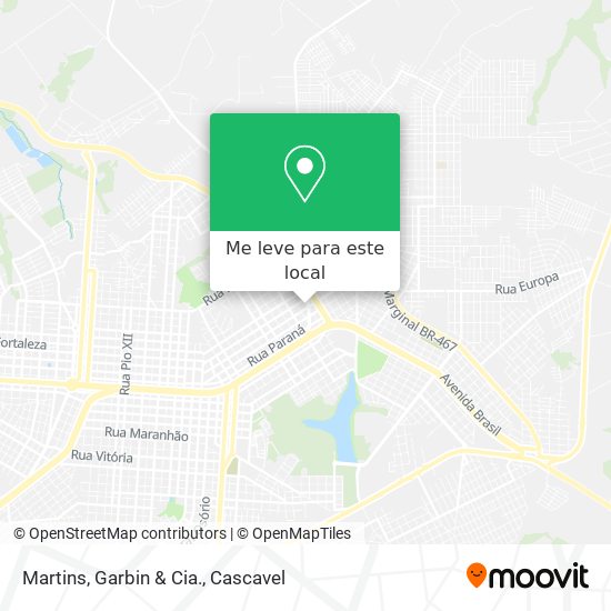 Martins, Garbin & Cia. mapa