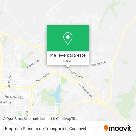 Empresa Pioneira de Transportes mapa