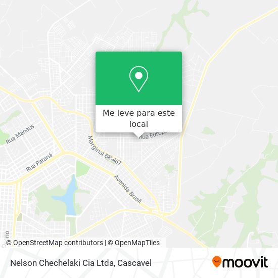Nelson Chechelaki Cia Ltda mapa