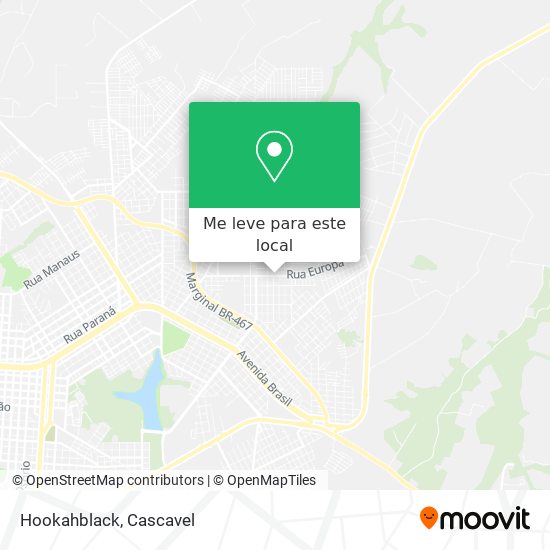 Hookahblack mapa