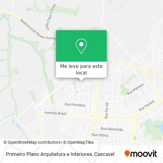 Primeiro Plano Arquitetura e Interiores mapa