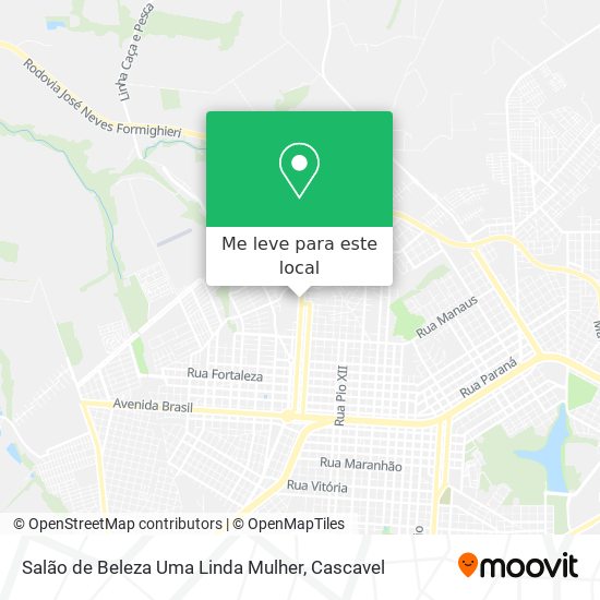 Salão de Beleza Uma Linda Mulher mapa