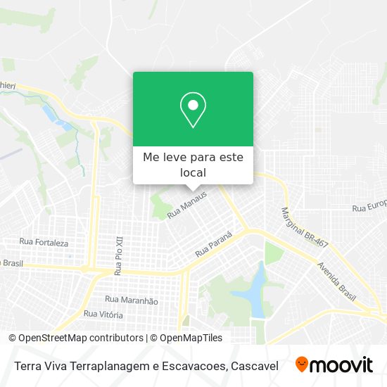 Terra Viva Terraplanagem e Escavacoes mapa