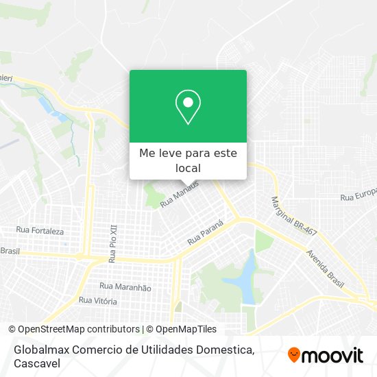 Globalmax Comercio de Utilidades Domestica mapa