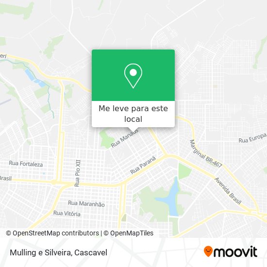 Mulling e Silveira mapa