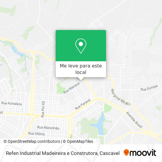 Refen Industrial Madeireira e Construtora mapa