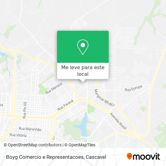 Boyg Comercio e Representacoes mapa