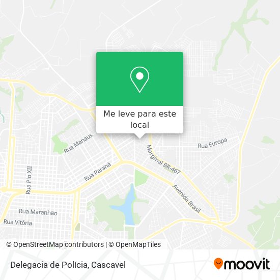 Delegacia de Polícia mapa