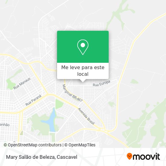 Mary Salão de Beleza mapa