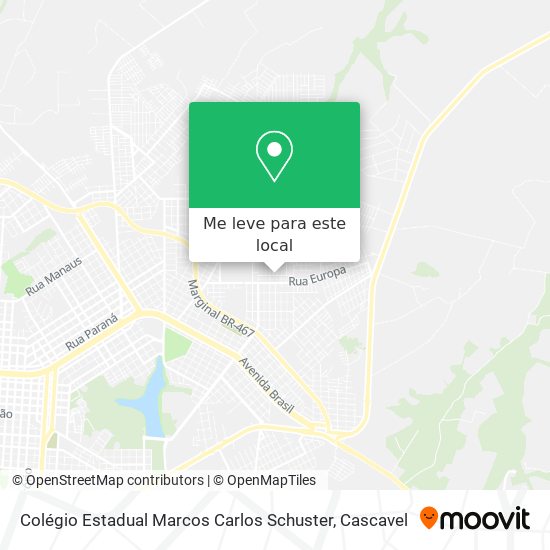 Colégio Estadual Marcos Carlos Schuster mapa