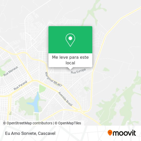 Eu Amo Sorvete mapa