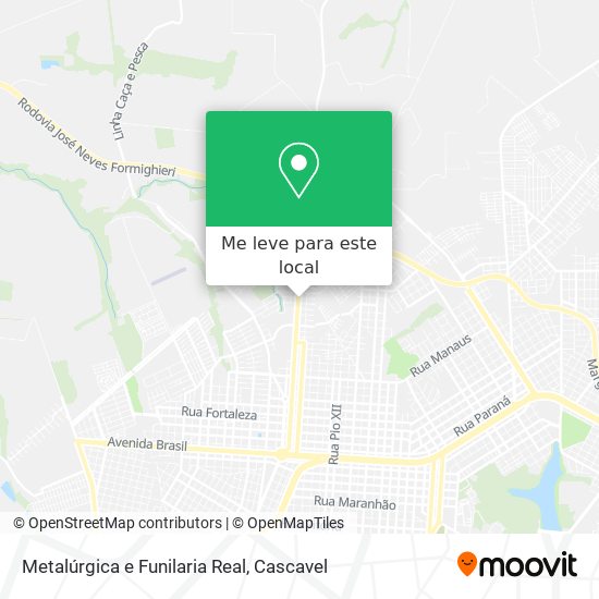 Metalúrgica e Funilaria Real mapa