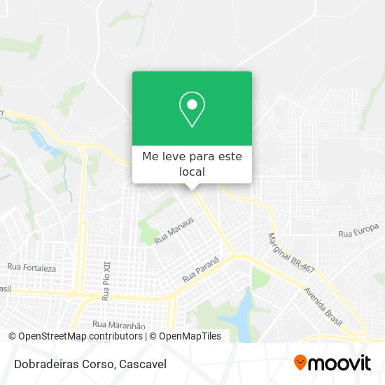 Dobradeiras Corso mapa