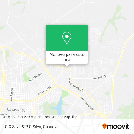 C C Silva & P C Silva mapa