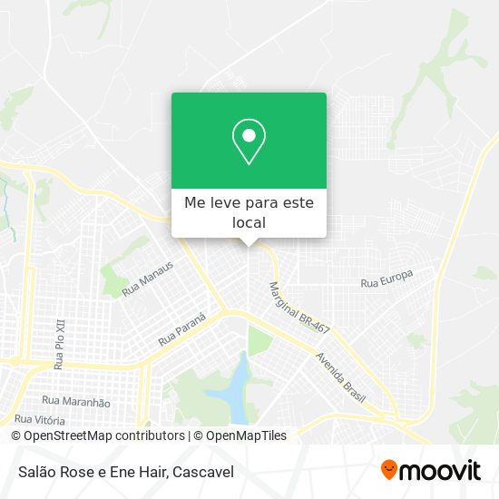 Salão Rose e Ene Hair mapa