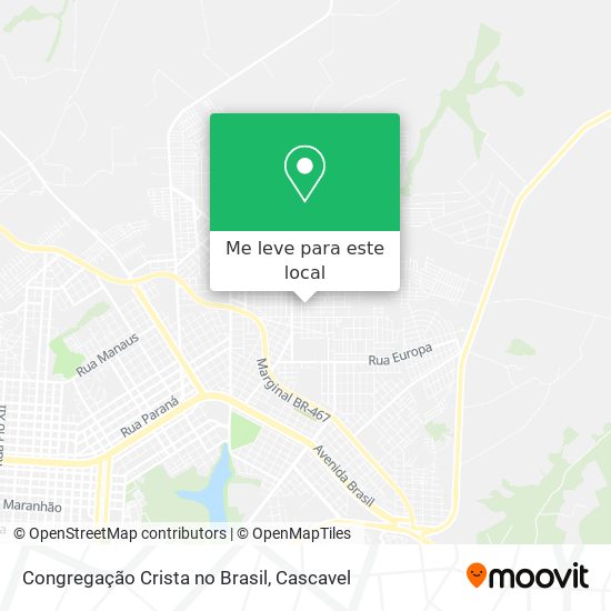 Congregação Crista no Brasil mapa