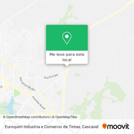 Euroquim Industria e Comercio de Tintas mapa