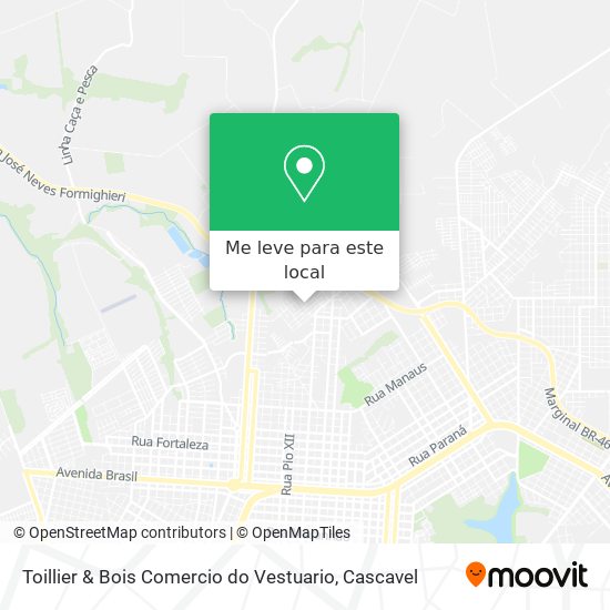 Toillier & Bois Comercio do Vestuario mapa