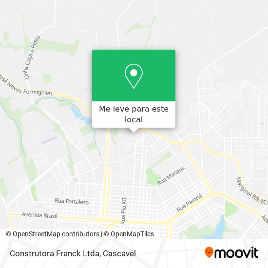 Construtora Franck Ltda mapa