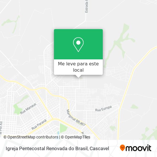 Igreja Pentecostal Renovada do Brasil mapa