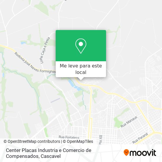 Center Placas Industria e Comercio de Compensados mapa
