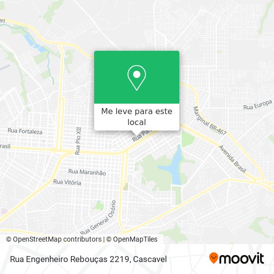 Rua Engenheiro Rebouças 2219 mapa