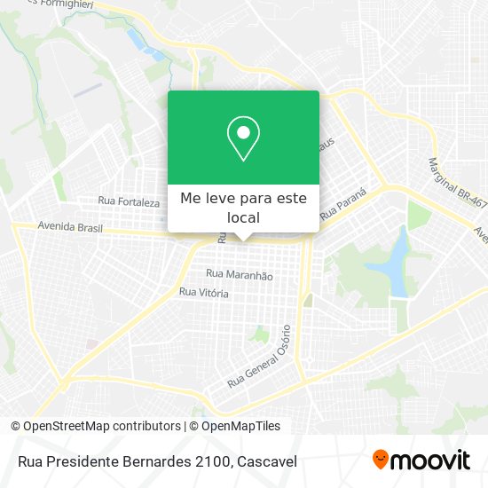 Rua Presidente Bernardes 2100 mapa