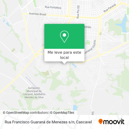 Rua Francisco Guaraná de Menezes s / n mapa