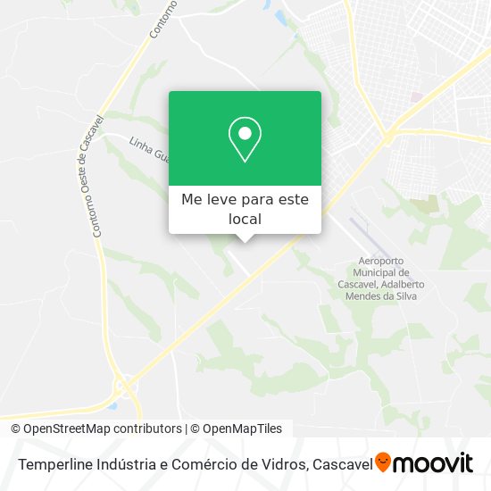 Temperline Indústria e Comércio de Vidros mapa