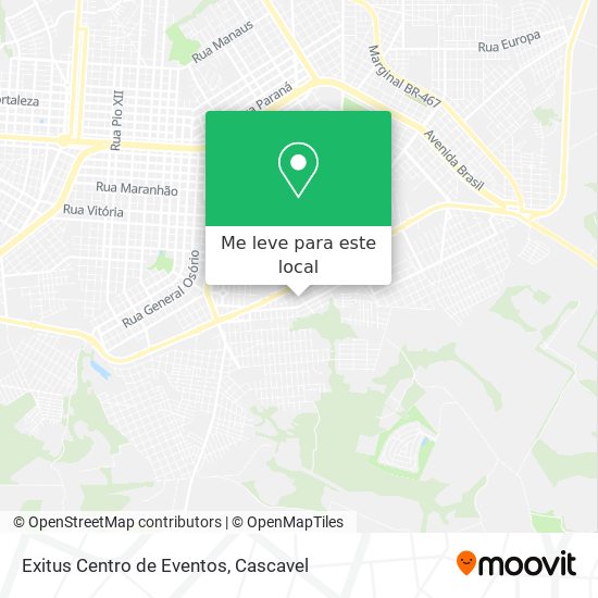 Exitus Centro de Eventos mapa