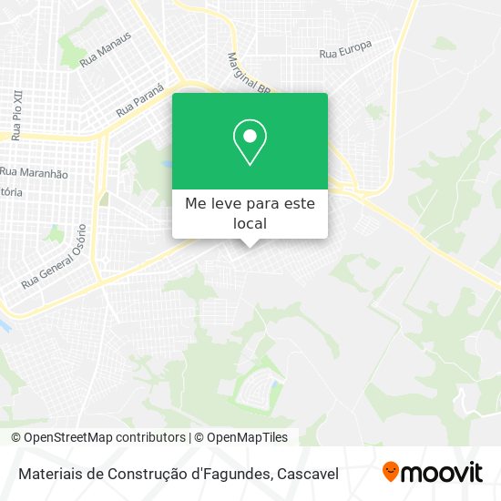 Materiais de Construção d'Fagundes mapa