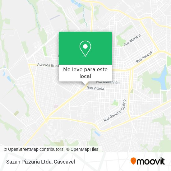Sazan Pizzaria Ltda mapa