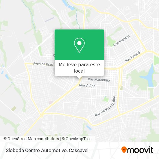 Sloboda Centro Automotivo mapa