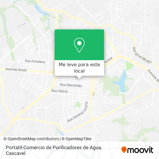 Portatil-Comercio de Purificadores de Agua mapa