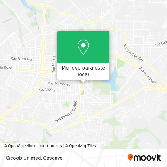Sicoob Unimed mapa