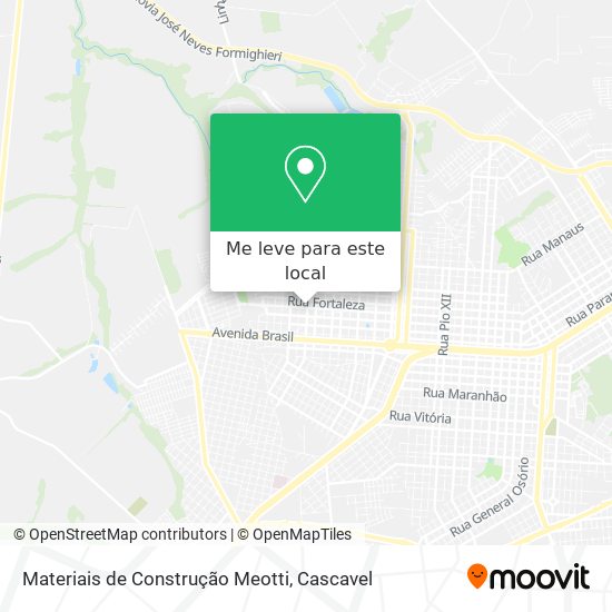 Materiais de Construção Meotti mapa