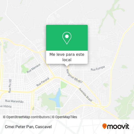 Cmei Peter Pan mapa