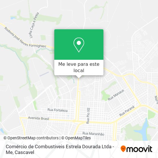 Comércio de Combustiveis Estrela Dourada Ltda - Me mapa