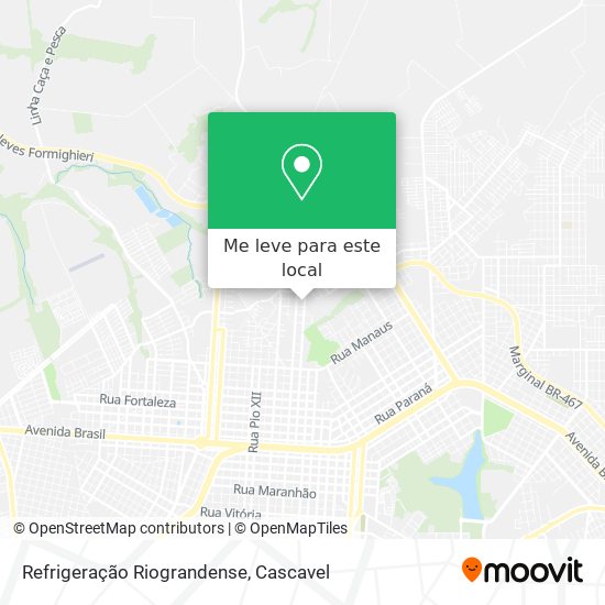 Refrigeração Riograndense mapa