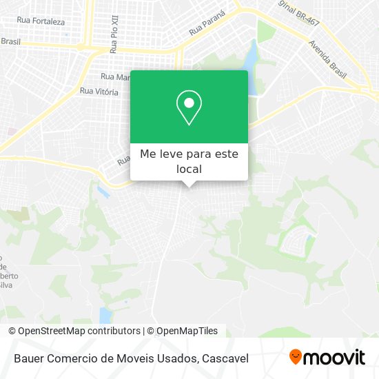 Bauer Comercio de Moveis Usados mapa