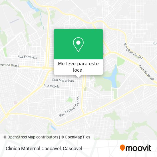 Clínica Maternal Cascavel mapa