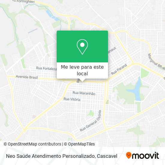 Neo Saúde Atendimento Personalizado mapa