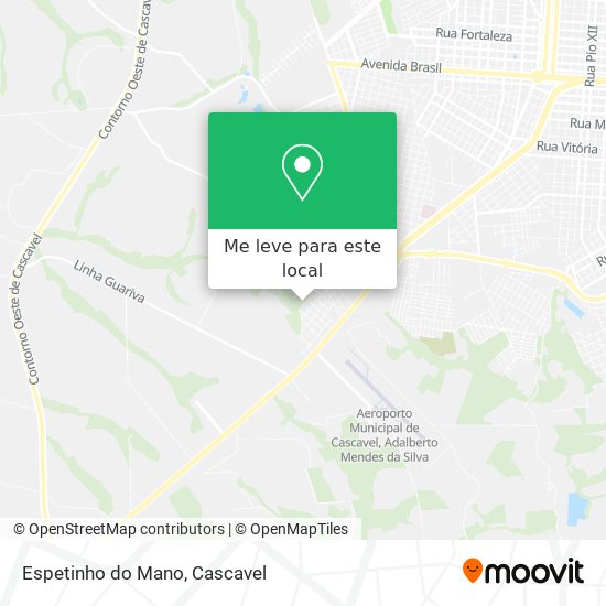 Espetinho do Mano mapa