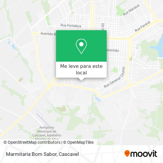 Marmitaria Bom Sabor mapa